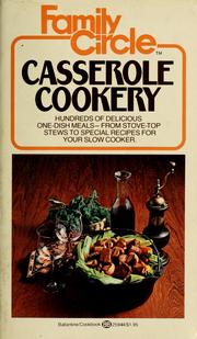 Cover of Family Circle Casserole Cookery by Family Circle Food