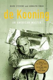 Cover of De Kooning by Mark Stevens