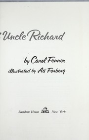 Cover of The Skates of Uncle Richard by Carol Fenner