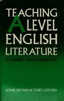 Teaching A Level English literature