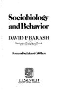 Cover of Sociobiology and Behavior by David P. Barash