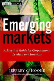 Cover of Emerging Markets by Jeffrey C. Hooke