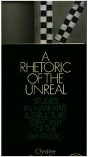 Cover of A Rhetoric of the Unreal by Christine Brooke-Rose