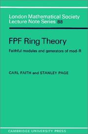 Cover of FPF Ring Theory by Carl Faith