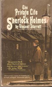 Cover of The Private Life of Sherlock Holmes by Vincent Starrett