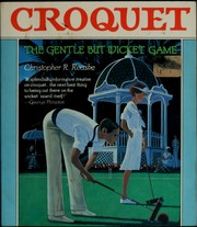 Cover of Croquet by Christopher R. Reaske