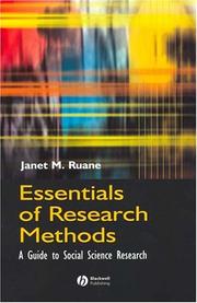 Cover of Essentials of Research Methods by Janet M. Ruane