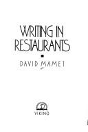 Writing in restaurants