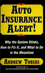 Cover of Auto Insurance Alert! by Andrew P. Tobias