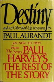 Cover of Destiny by Paul Aurandt