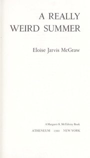 Cover of A Really Weird Summer by Eloise Jarvis McGraw