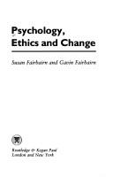 Cover of Psychology, Ethics, and Change by Susan Fairbairn