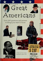 Cover of Great Americans by Chris Oxlade