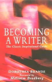 Cover of Becoming a Writer by Dorothea Thompson Brande