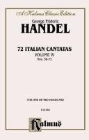 72 Italian Cantatas for Soprano or Alto, Nos. 56-72