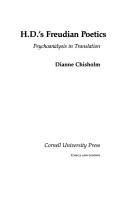 Cover of H.D.'s Freudian Poetics by Dianne Chisholm