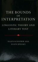 Cover of The Bounds of Interpretation by Ellen Schauber