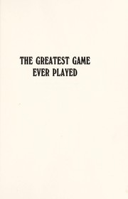 Cover of The Greatest Game Ever Played by Jerry Izenberg