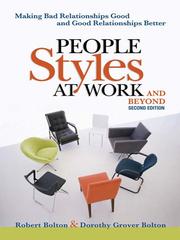 People styles at work-- and beyond