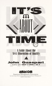 Cover of It's about Time by John Guaspari