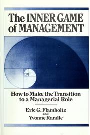 Cover of The Inner Game of Management by Eric Flamholtz