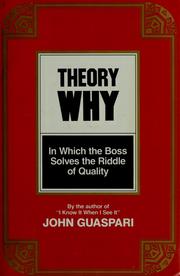 Cover of Theory why by John Guaspari