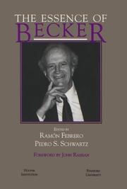 Cover of The Essence of Becker by Gary Stanley Becker