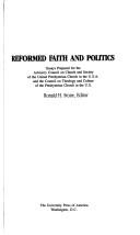 Cover of Reformed Faith and Politics by Ronald H. Stone