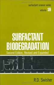 Cover of Surfactant Biodegradation, Second Edition, by Robert Donald Swisher