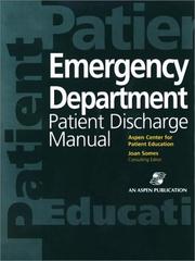 Cover of Emergency Department Patient Discharge Manual by Shawn Beard