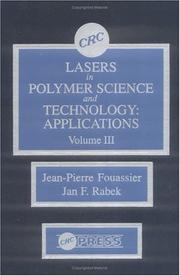 Cover of Lasers in Polymer Science and Technology Applications by Jan F. Rabek