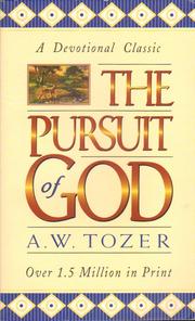 Cover of Pursuit of God by Aiden Wilson Tozer