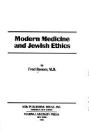 Cover of Modern Medicine and Jewish Ethics by Fred Rosner