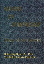 Cover of Manual on Demonology by Sr. Bryant Roy