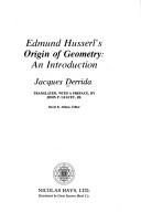 Introduction à "L'Origine de la géométrie" de Husserl