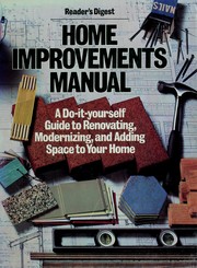 Cover of Reader's Digest Home Improvements Manual by Reader's Digest