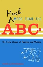 Cover of Much More Than the ABCs by Judith A. Schickedanz