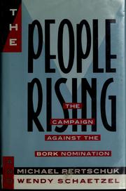 Cover of The People Rising by Michael Pertschuk