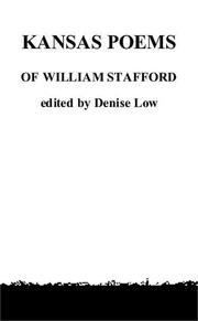 Cover of Kansas Poems of William Stafford by William Stafford