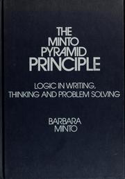 Cover of The Minto Pyramid Principle by Barbara Minto