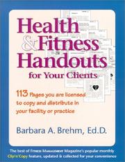 Cover of Health & Fitness Handouts for Your Clients by Barbara Brehm-Curtis