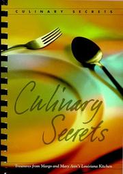 Cover of Culinary Secrets by Margo Bouanchaud Hayes