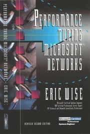 Cover of Performance Tuning Microsoft Networks by Eric R. Wise