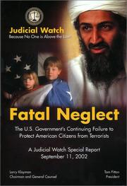 Cover of Fatal Neglect by Judicial Watch, Inc