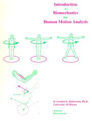 Cover of Introduction to Biomechanics for Human Motion Analysis by D. Gordon E. Robertson