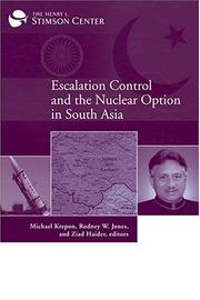 Cover of Escalation Control and the Nuclear Option in South Asia by Michael Krepon