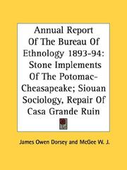 Annual Report Of The Bureau Of Ethnology 1893-94