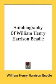 Autobiography Of William Henry Harrison Beadle