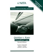 Cover of Quinlan V. Kane by Frank D. Rothschild