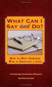 Cover of What Can I Say and Do? by Kelly Osmont